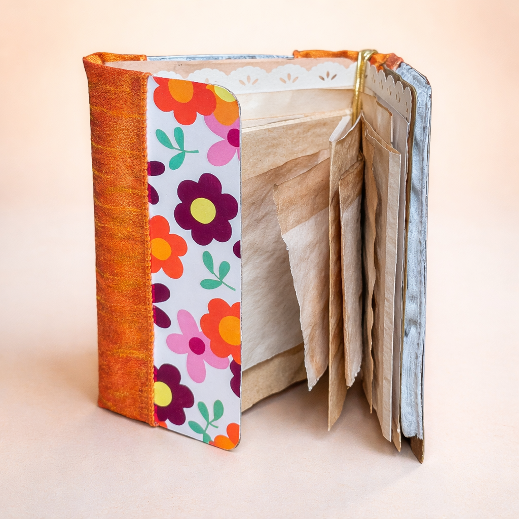 Handmade Mini Junk Journal - Portable Memory Keeper