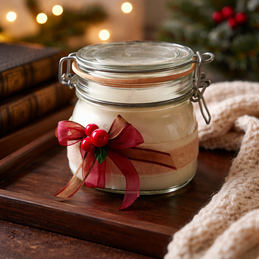 Purely Luminous Whispers Homemade 100% Natural Candles - Soy Candle - Orchard Spice