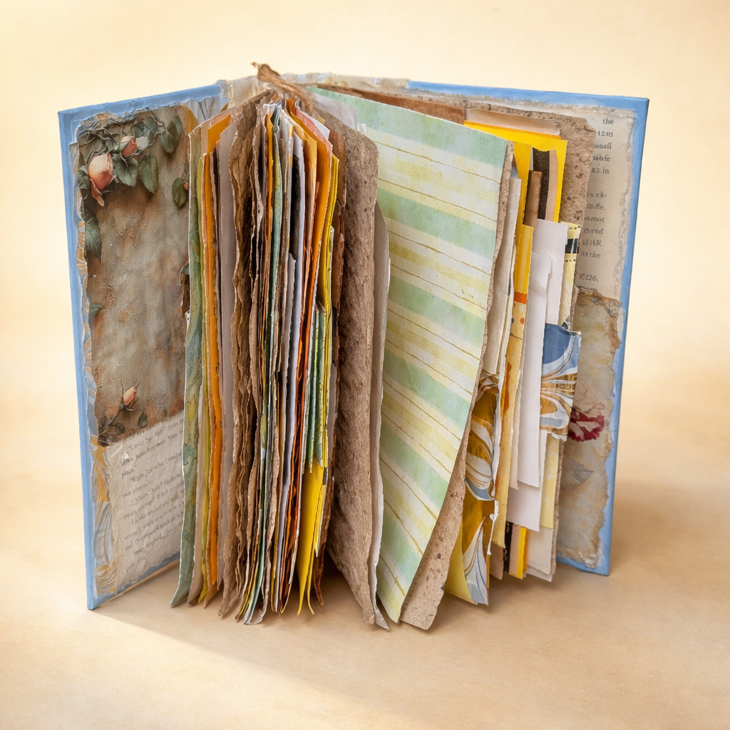 Handmade Flower-Themed Junk Journal