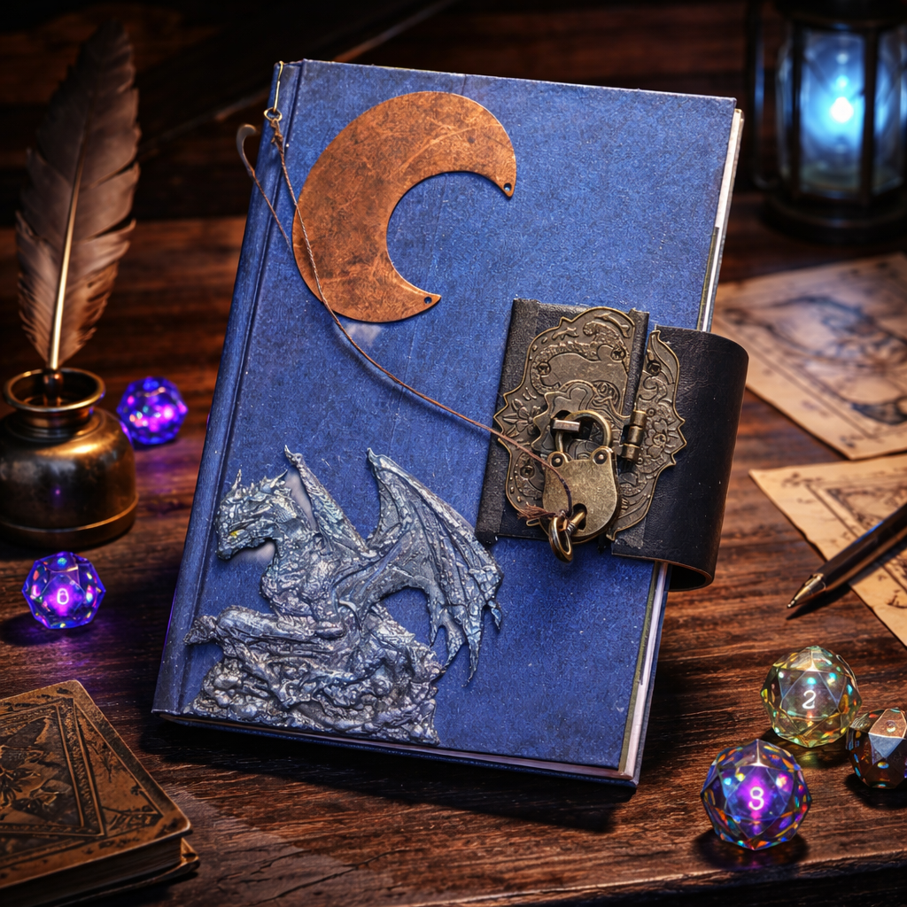 Handmade Dragon-Themed Junk Journal