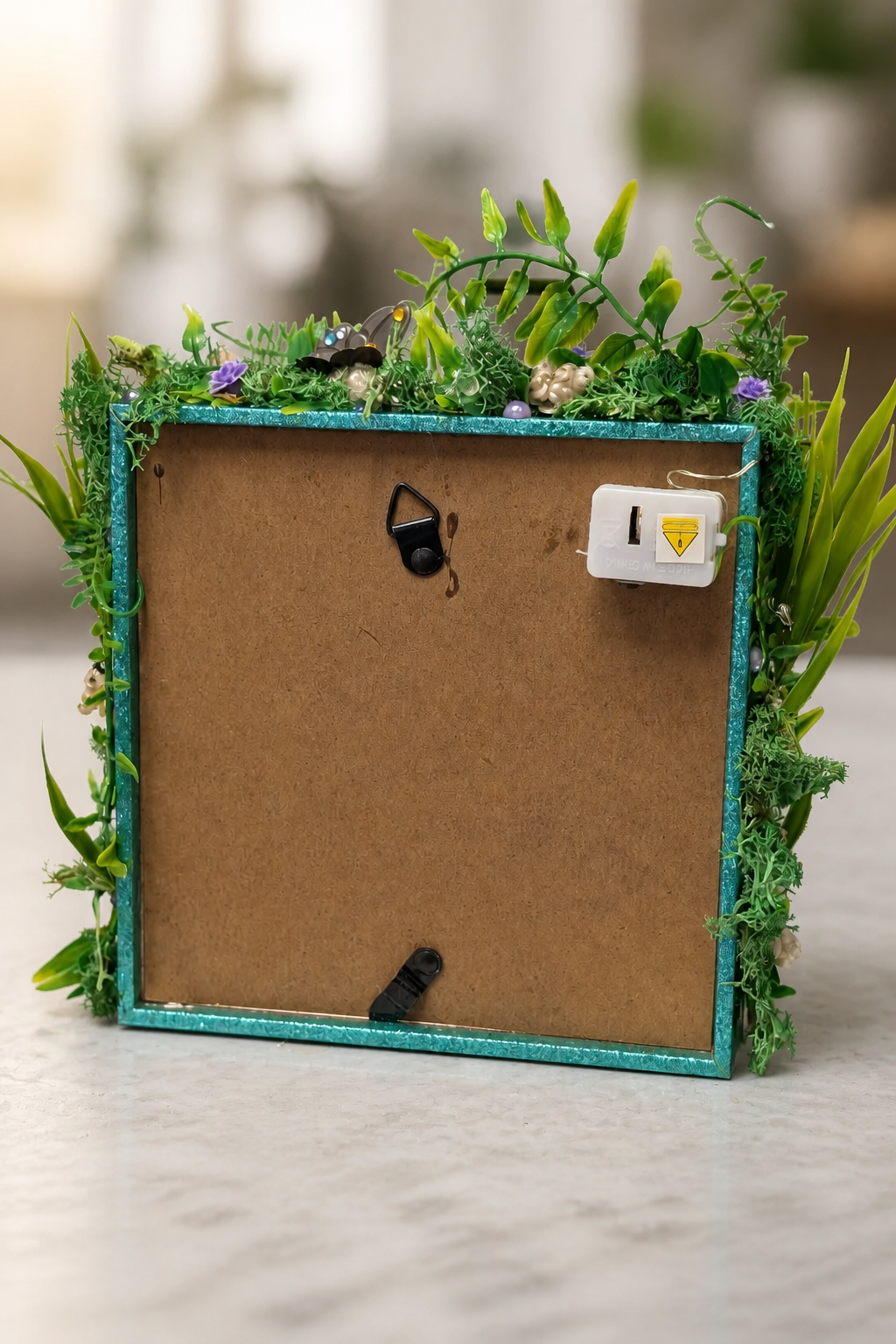 Fairy Shadow Box with Lights – Handmade Whimsical Decor (5.5" x 5.5")