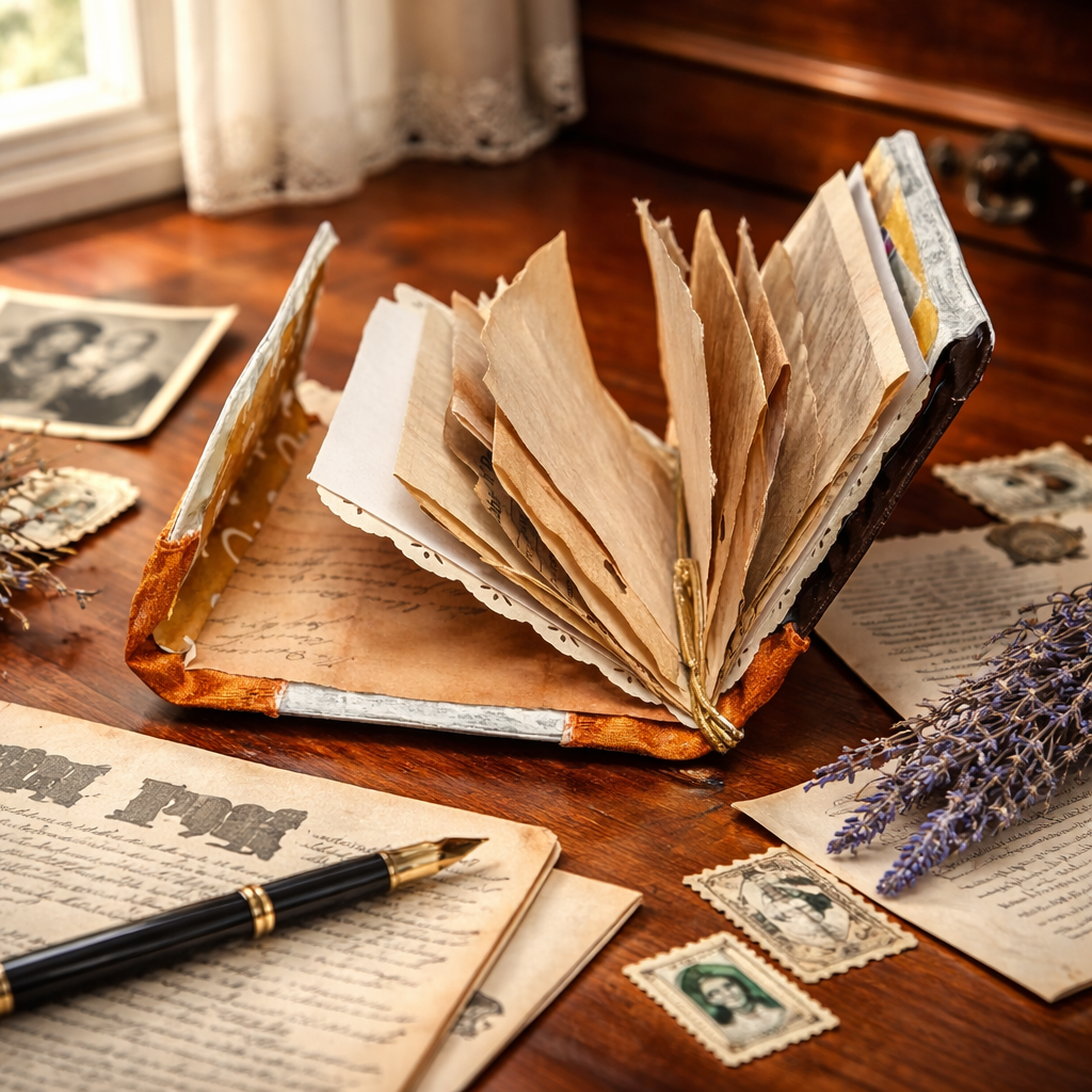 Handmade Mini Junk Journal - Portable Memory Keeper