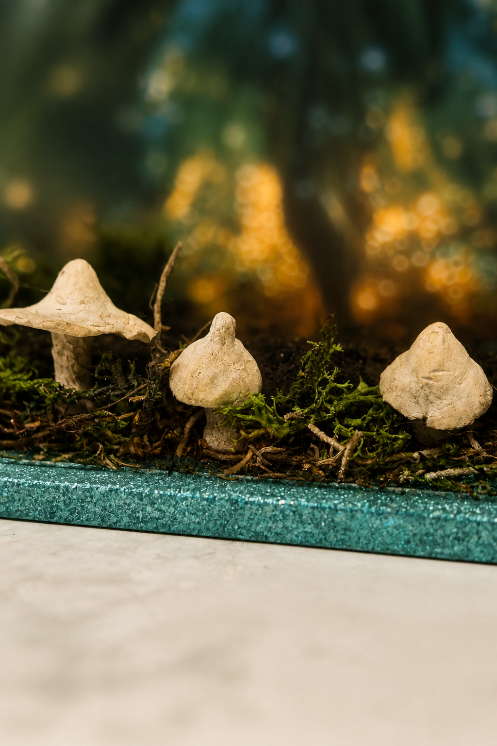 Fairy Shadow Box with Lights – Handmade Whimsical Decor (5.5" x 5.5")