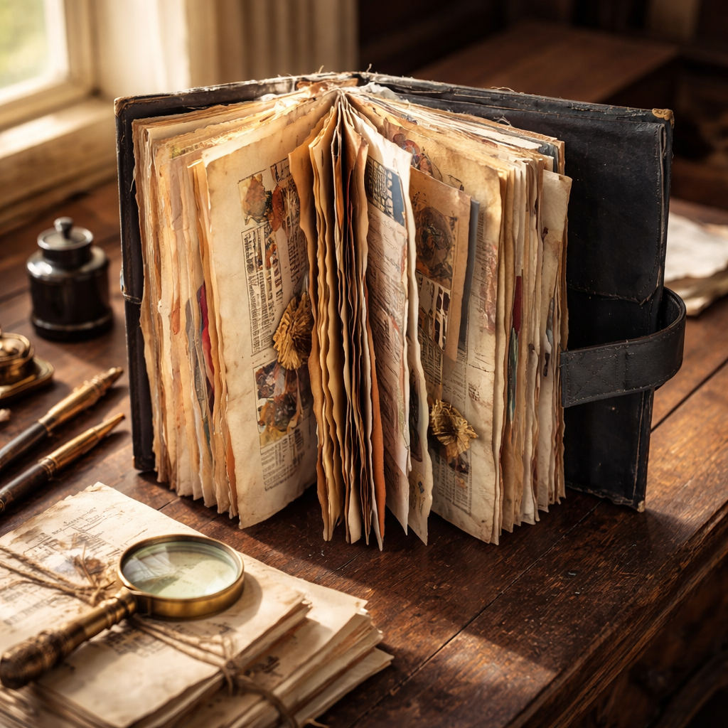 Handmade Harley Junk Journal - Upcycled Leather Motorcycle Journal