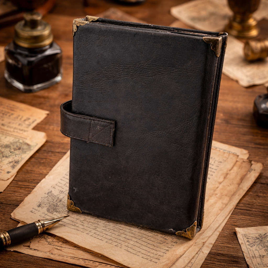 Handmade Harley Junk Journal - Upcycled Leather Motorcycle Journal