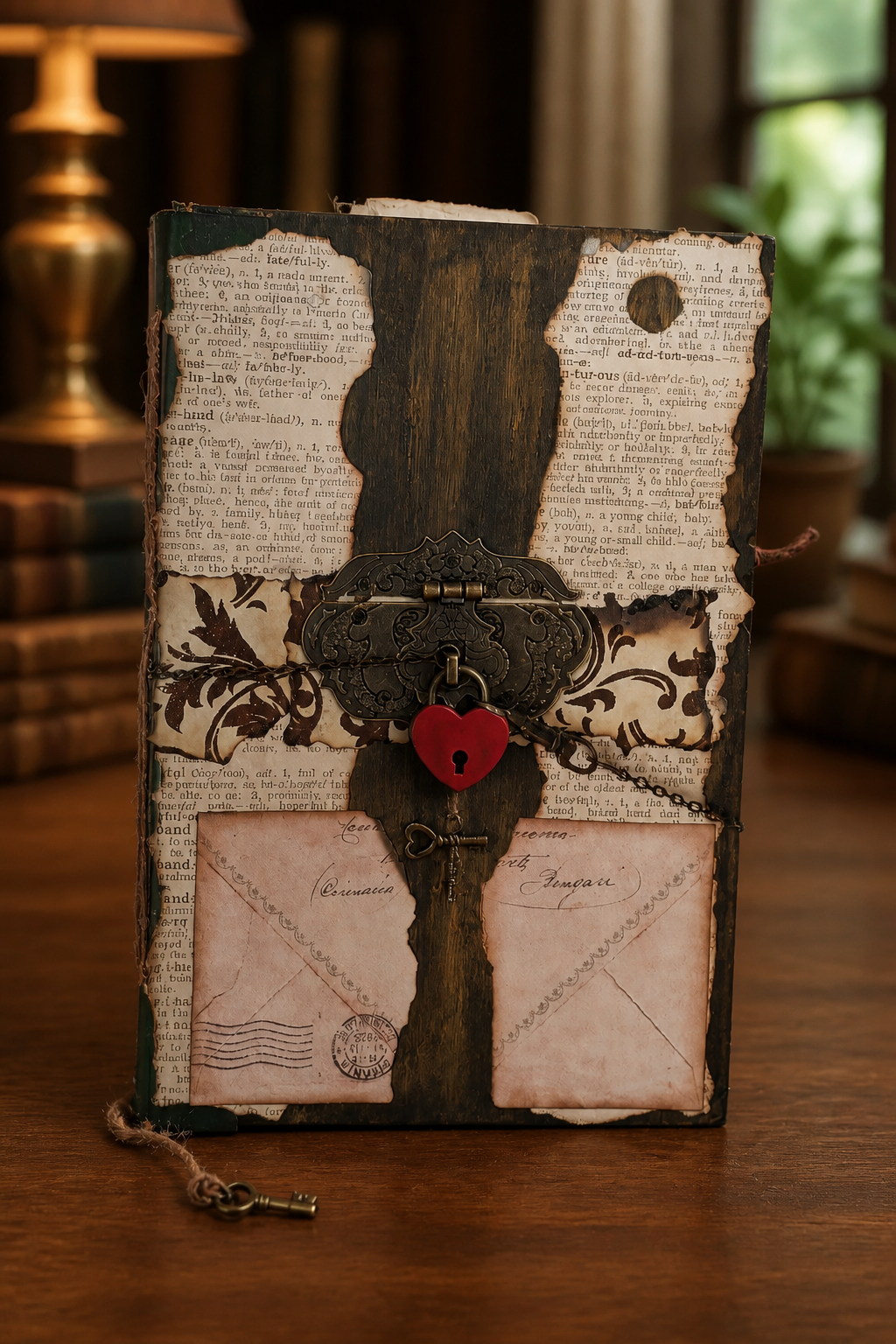 Handmade Vintage Junk Journal | Layered Ephemera, Hand-Stitched Binding