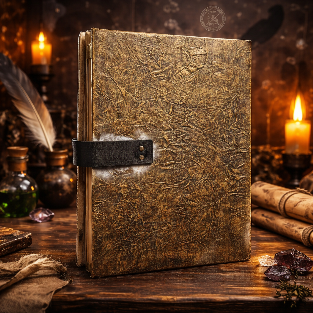 Spells and Potions Altered Book - Raven - Handmade Decor