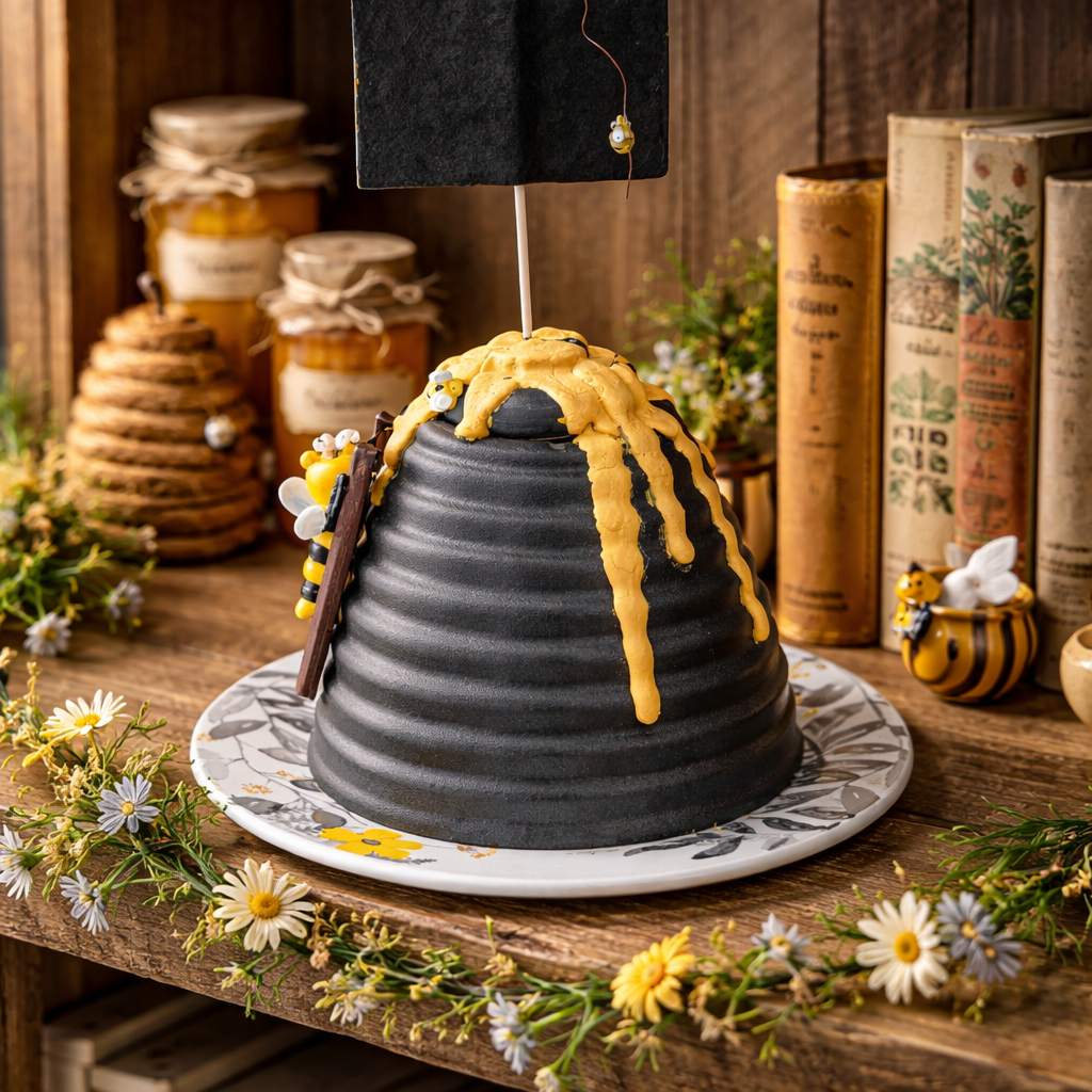 Handmade Beehive Decor - Rustic Bee Themed Home Decoration