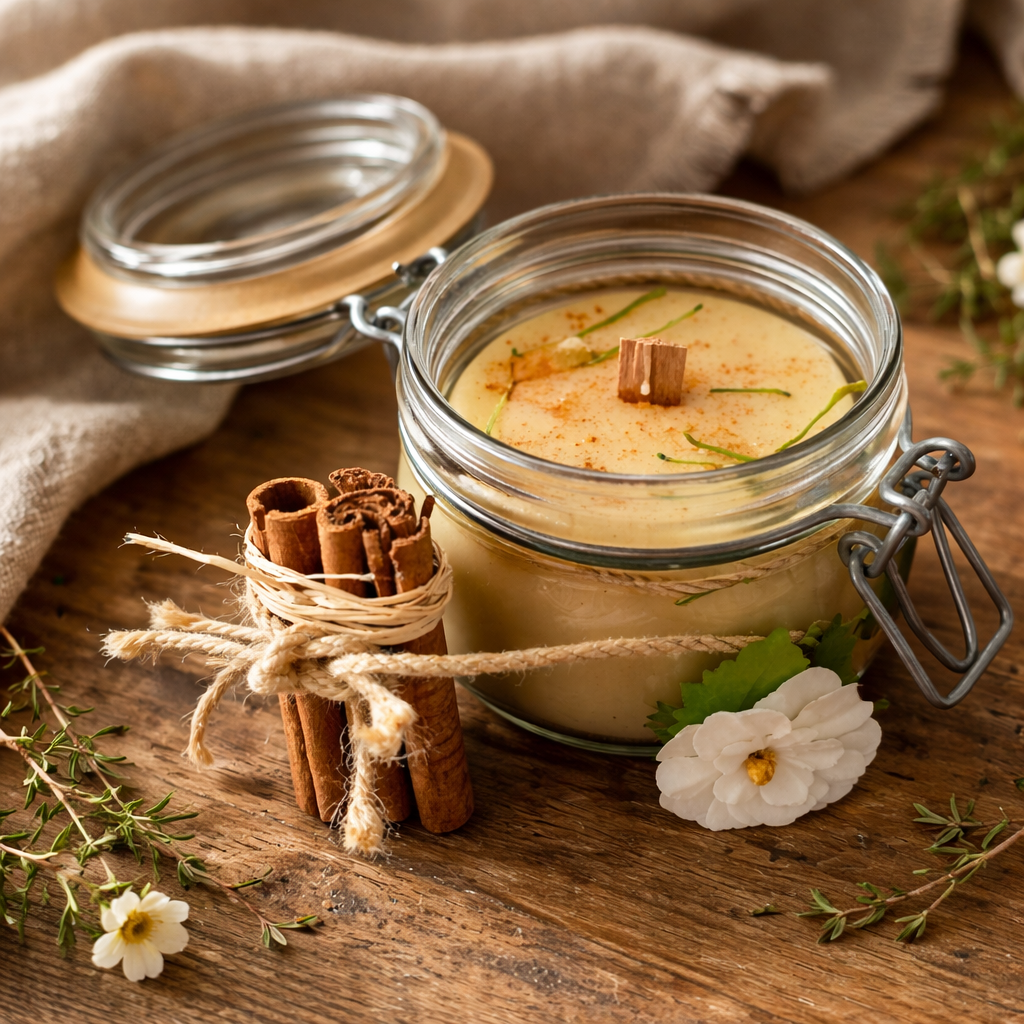 Purely Luminous Whispers Homemade 100% Natural Candles - Beeswax Candle - Golden Harvest