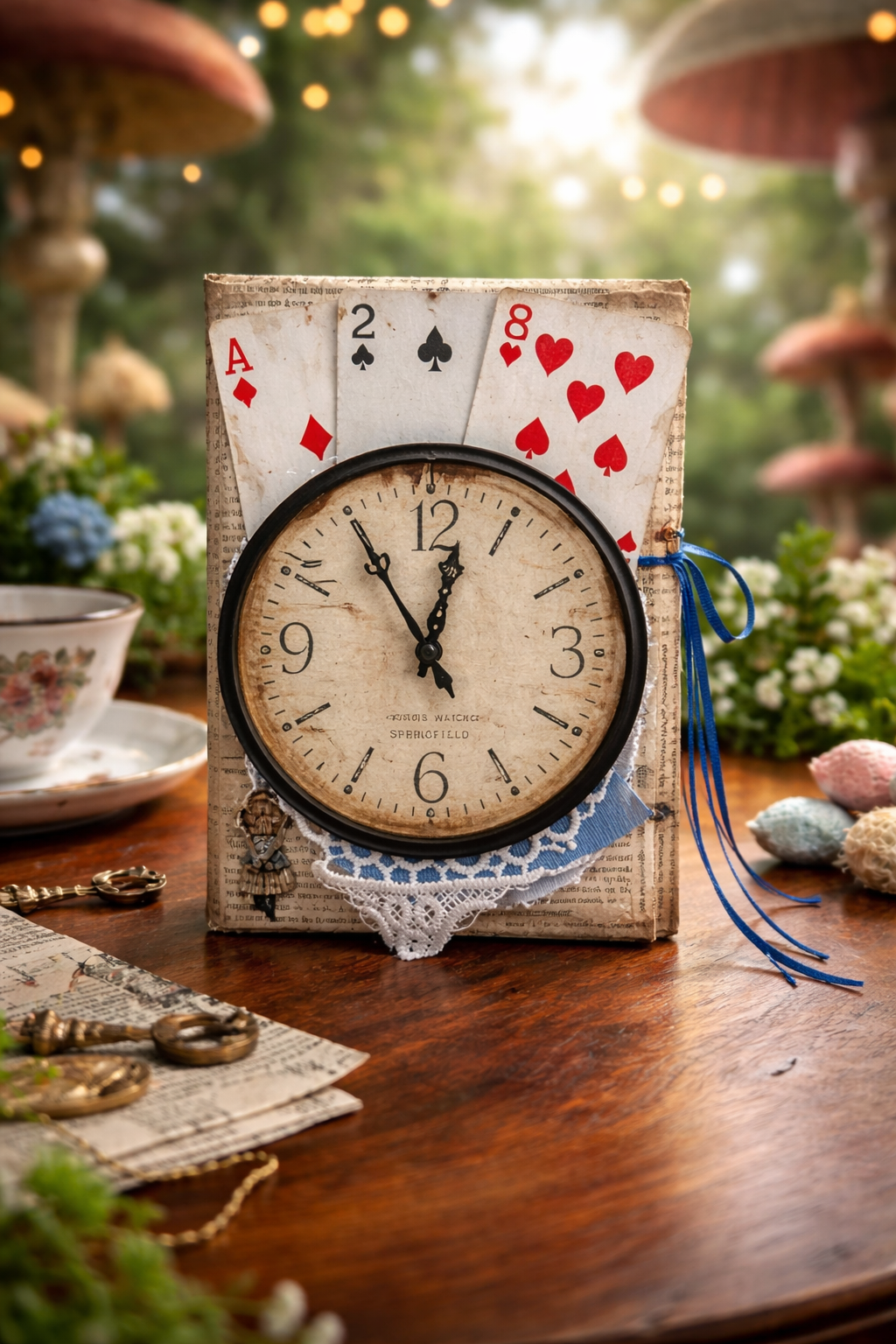 HANDMADE JUNK JOURNAL - ALICE IN WONDERLAND THEME