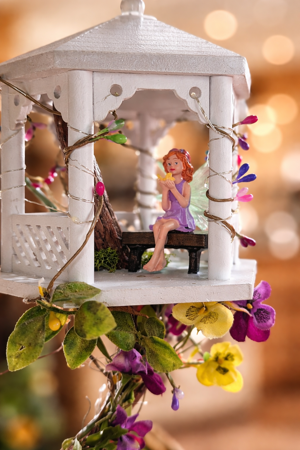 Fairy Gazebo with Fairy Lights – Handmade One-of-a-Kind