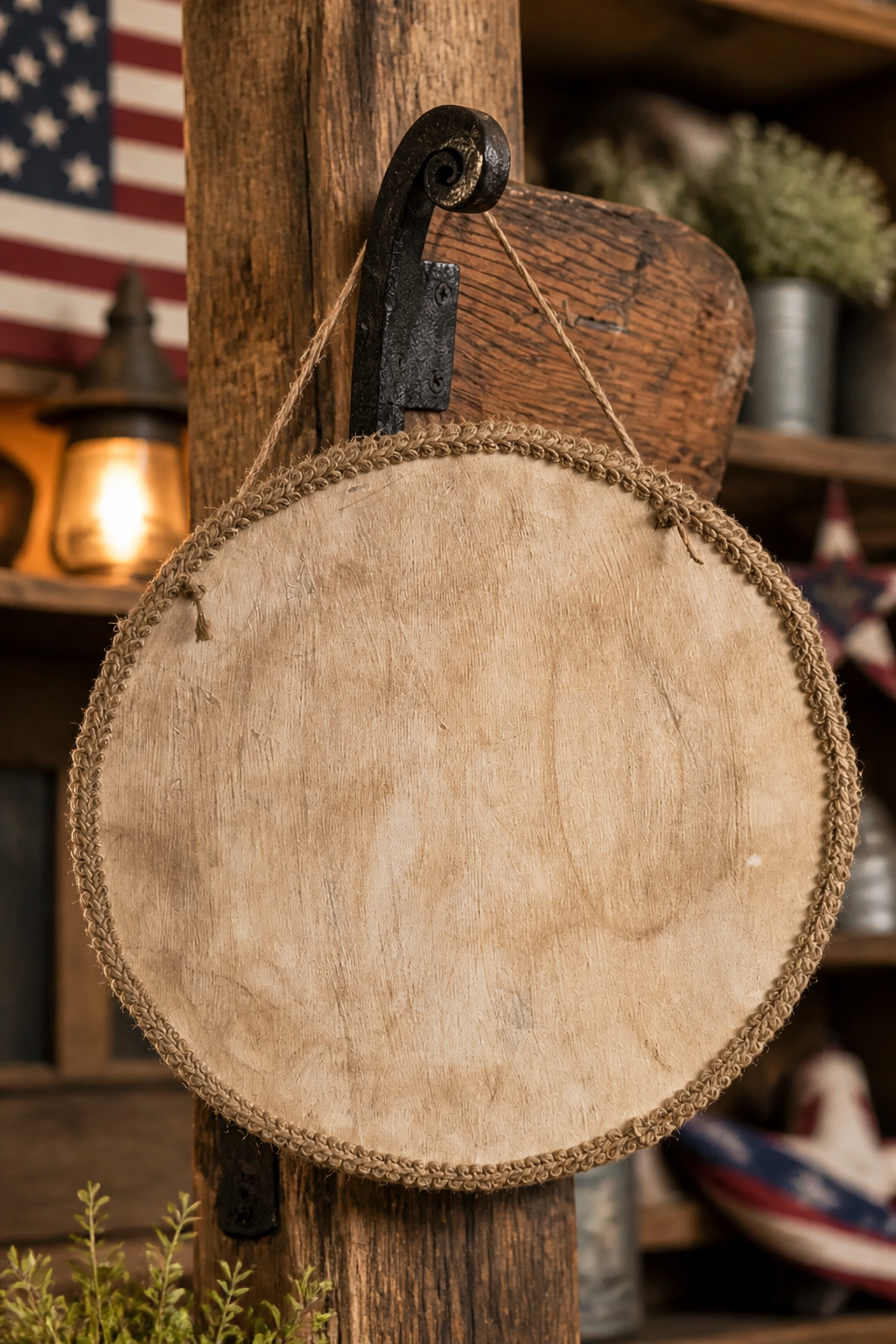 Hand-Decorated Memorial Day Wood Plaque | Patriotic Wall Decor | Fallen Heroes Tribute