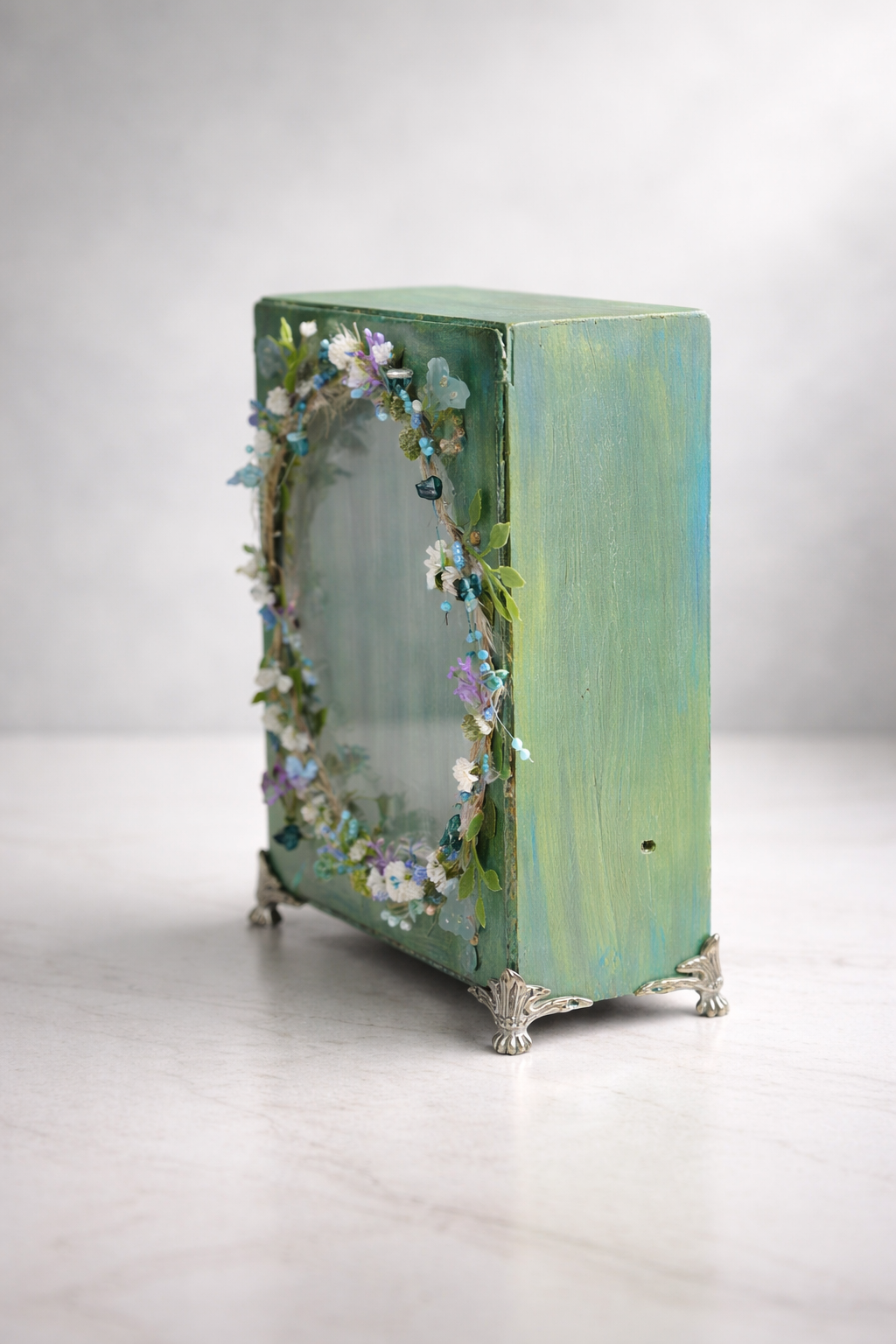 Handmade Fairy Diorama With Fairy Lights – Enchanted Forest Shadow Box Decor