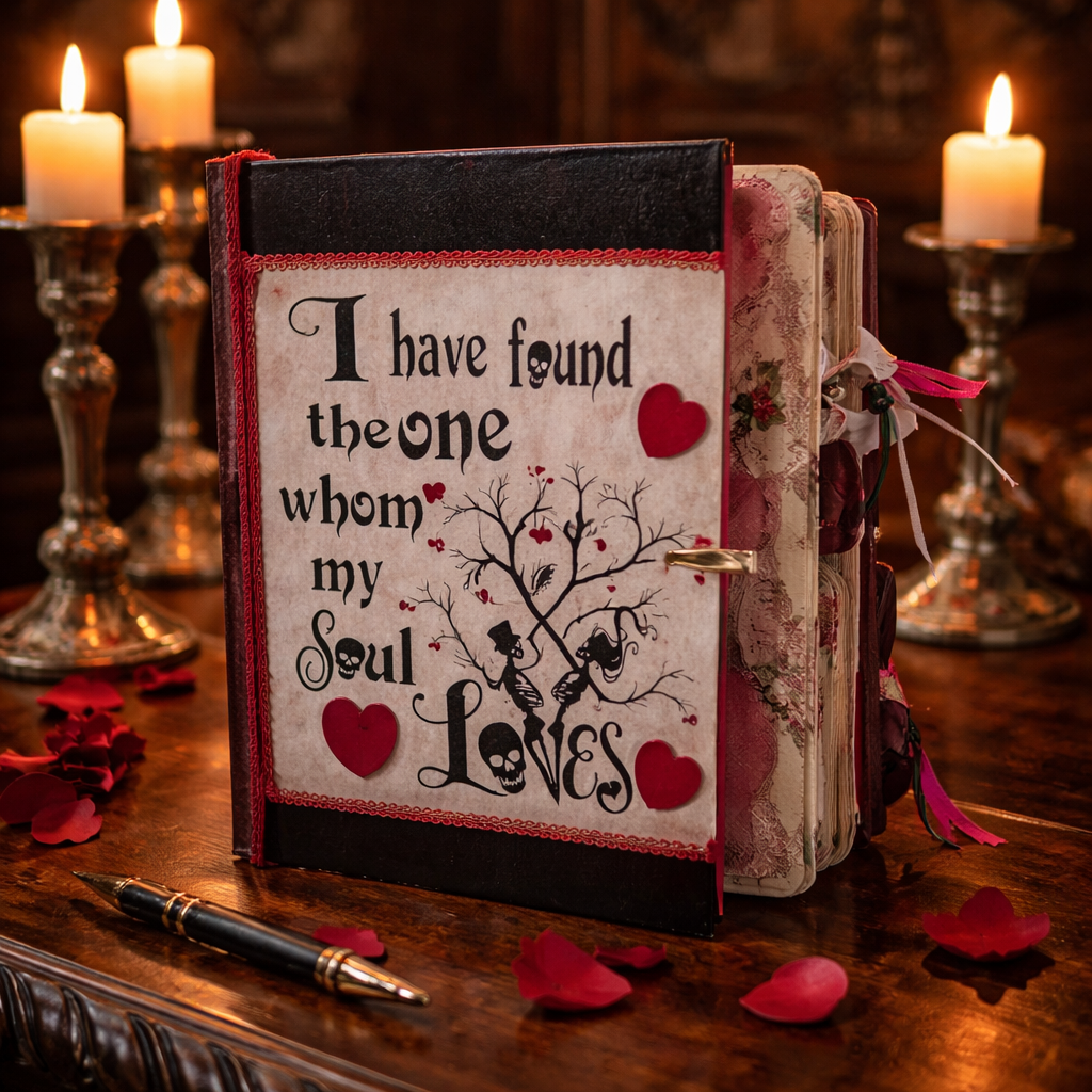 Gothic Valentine Junk Journal - I Have Found the One Whom My Soul Loves